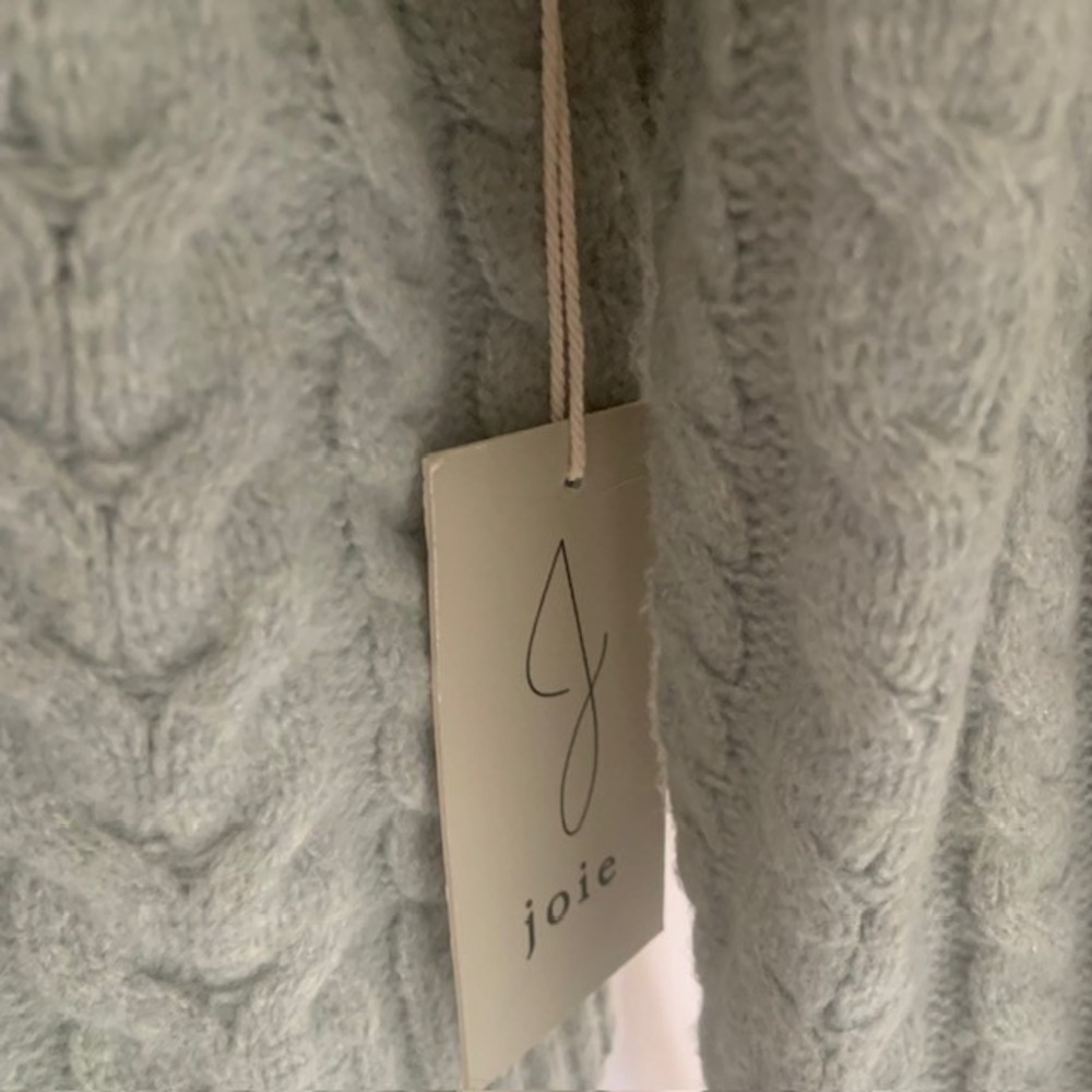NWT Joie Fisherman Chunky Cable Knit Sweater XS Preppy Cabin Minimalist Crewneck - Picture 4 of 9